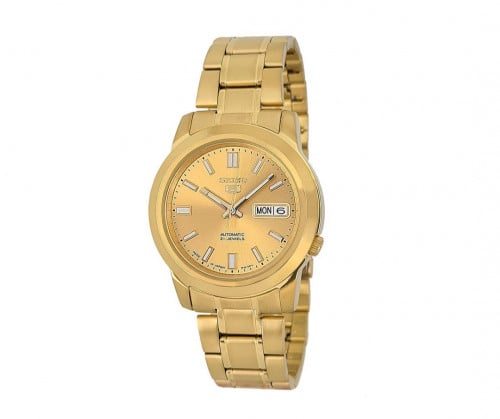 ساعة سيكو 5 اوتوماتيك اليابانية كلاسيكية بتاريخين...
