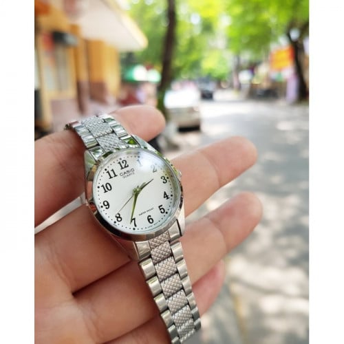 ساعة كاسيو كوارتز انالوج كلاسيكية ستانلس ستيل فضي...