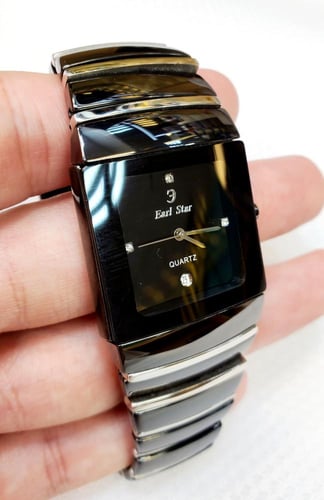 ساعة اريل ستار انالوج كوارتز سيراميك JAPAN MOVE'T...