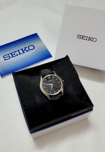 ساعة سيكو اليابانية انالوج كوارتز الرقيقة (Edg) جل...