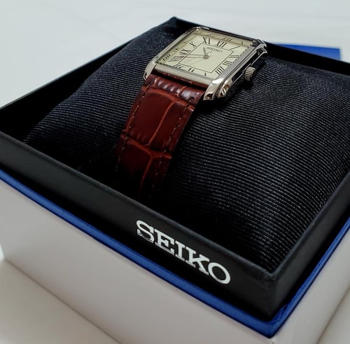 ساعة سيكو اليابانية انالوج كوارتز الرقيقة (Edg) ار...