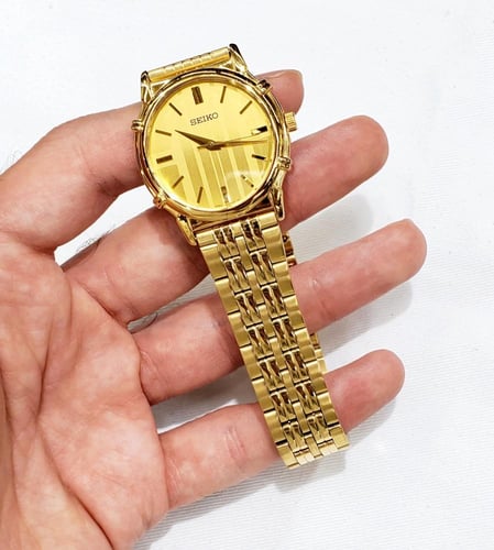 ساعة سيكو اليابانية انالوج كوارتز الرقيقة (Edg) ست...