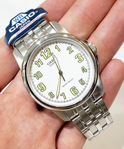 ساعة كاسيو كوارتز انالوج كلاسيكية ستانلس ستيل فضي...