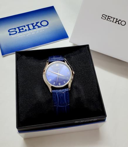 ساعة سيكو اليابانية انالوج كوارتز الرقيقة (Edg) جل...