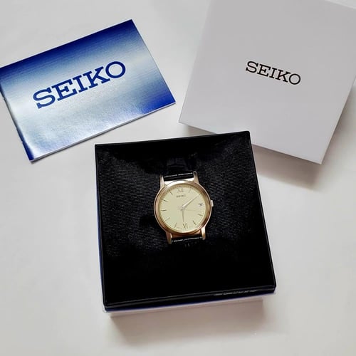 ساعة سيكو اليابانية انالوج كوارتز الرقيقة (Edg) بت...