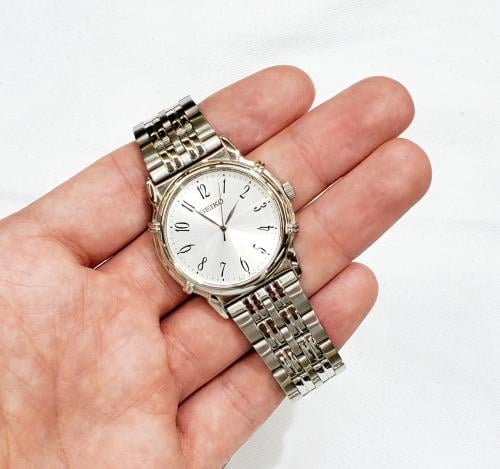 ساعة سيكو اليابانية انالوج كوارتز الرقيقة (Edg) ار...