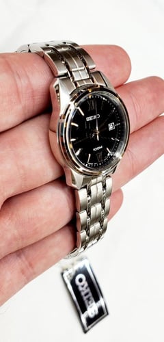 ساعة سيكو اليابانية انالوج كوارتز الرقيقة (Edg) ست...