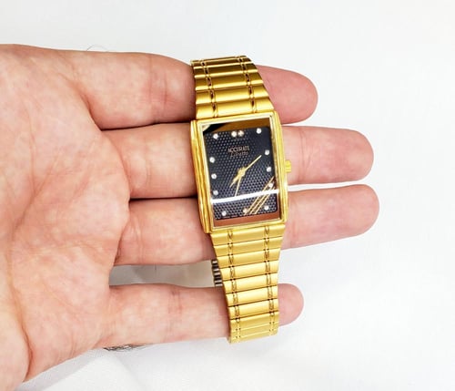 ساعة اكوريت السويسرية انالوج كوارتز (SWISS MADE) م...