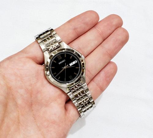 ساعة سيكو اليابانية انالوج كوارتز الرقيقة (Edg) بت...