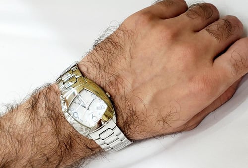 ساعة زينارت نخلة السويسرية انالوج كوارتز ضد الخدش...