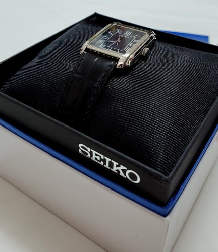 ساعة سيكو اليابانية انالوج كوارتز الرقيقة (Edg) ار...