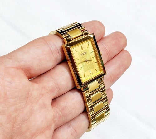 ساعة سيكو اليابانية انالوج كوارتز الرقيقة (Edg) ار...