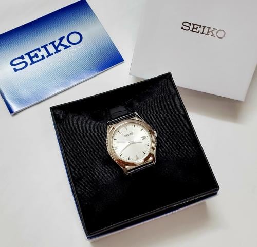 ساعة سيكو اليابانية انالوج كوارتز الرقيقة (Edg) بت...