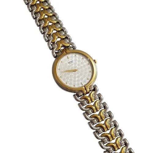 ساعة سيكو فينكس الفاخرة ( PHOENIX ) مينا ابيض مقاس 30mm-34mm ستانلس ستيل مطلي للونين للرجال - Vintage P21