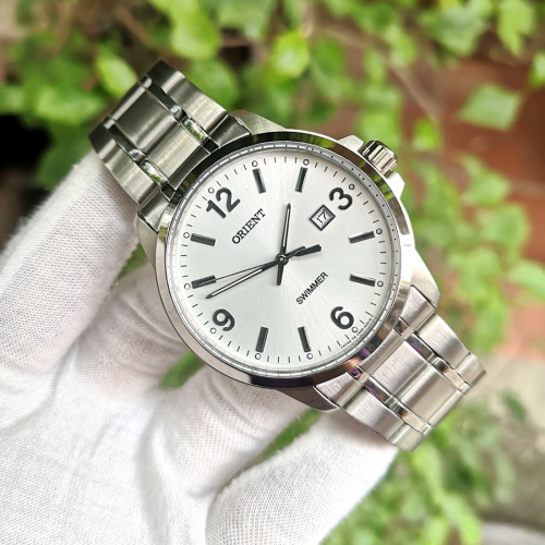 ORIENT Swimmer Quartz White Dial Men's Watch - SUN...