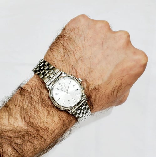 ساعة سيكو اليابانية انالوج كوارتز الرقيقة (Edg) ار...