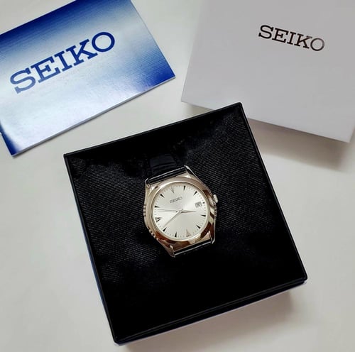 ساعة سيكو اليابانية انالوج كوارتز الرقيقة (Edg) بت...