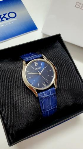 ساعة سيكو اليابانية انالوج كوارتز الرقيقة (Edg) جل...