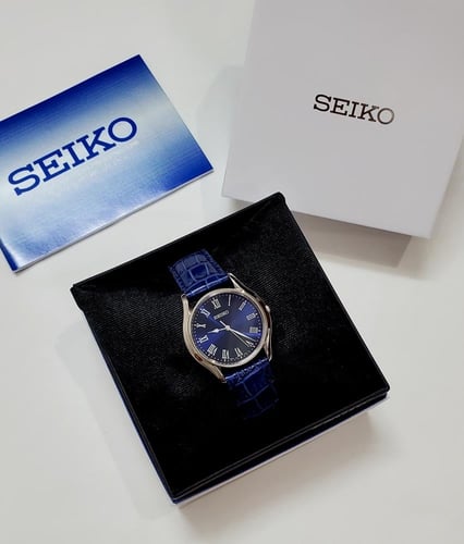 ساعة سيكو اليابانية انالوج كوارتز الرقيقة (Edg) ار...