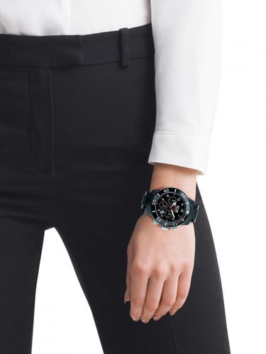 ساعة ايس كرونو - اسود مطفي - ساعة رجالية كبيرة - C...