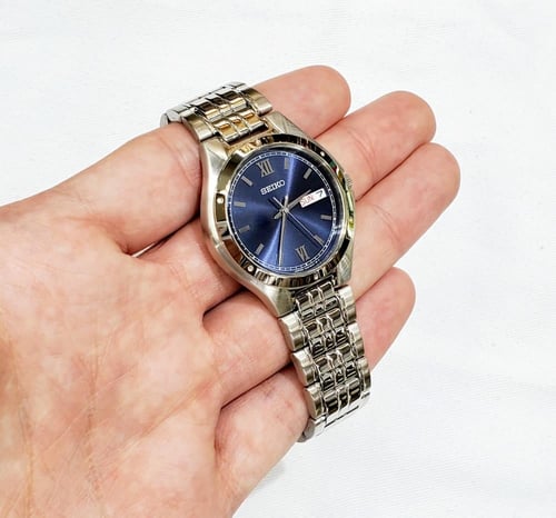 ساعة سيكو اليابانية انالوج كوارتز الرقيقة (Edg) بت...