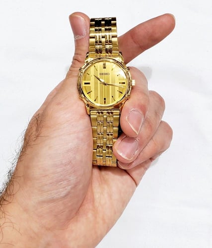 ساعة سيكو اليابانية انالوج كوارتز الرقيقة (Edg) ست...