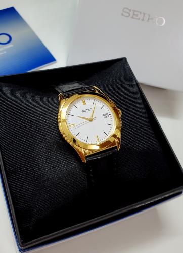 ساعة سيكو اليابانية انالوج كوارتز الرقيقة (Edg) بت...