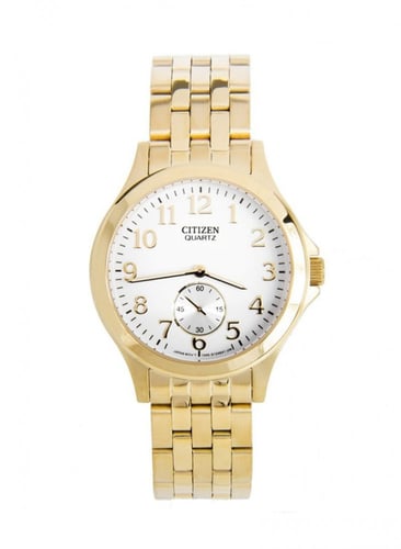 ساعة سيتزن اليابانية ستانلس ستيل انالوج كوارتز للن...