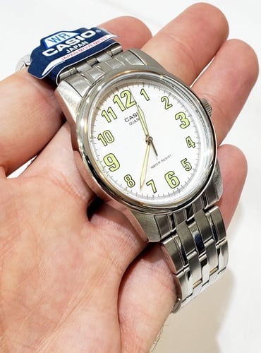 ساعة كاسيو كوارتز انالوج كلاسيكية ستانلس ستيل فضي...