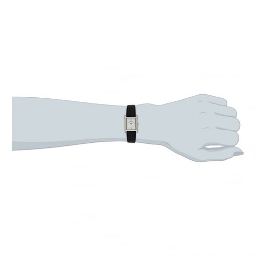 ساعة سيتزن انالوج كوارتز اليابانية بسوار جلد لون ا...