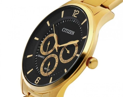 ساعة سيتزن اليابانية كرونو غراف كوارتز للرجال - AG...