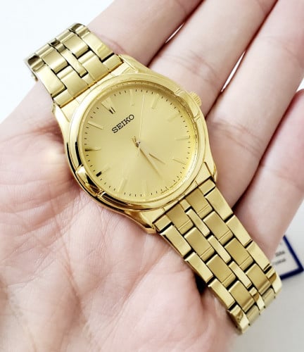 ساعة سيكو اليابانية انالوج كوارتز الرقيقة (Edg) ست...