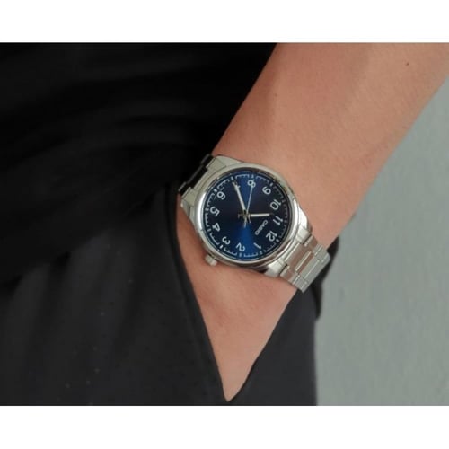 Casio Men's Analog Watch MTP-V005D-2B4 Silver Stai...