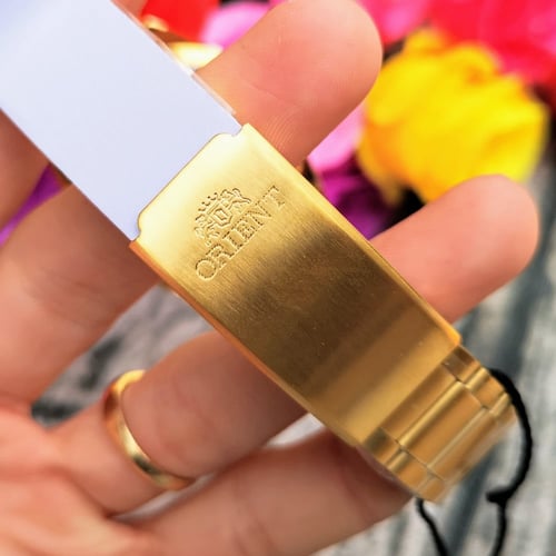 Orient Automatic Stainless Steel Golden Watch for...