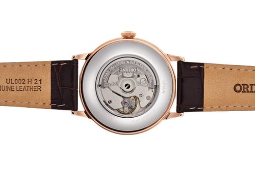 ORIENT: Mechanical Classic Watch, Leather Strap -...