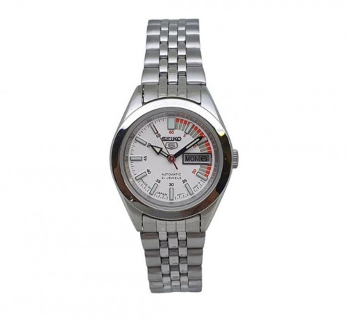 ساعة سيكو 5 اوتوماتيك اليابانية بتاريخين ستانلس ست...