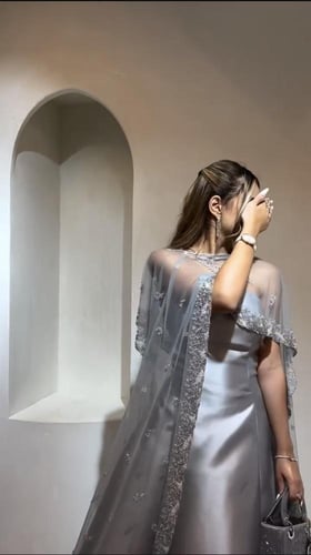 فستان سهره انيق خامه ميكادو