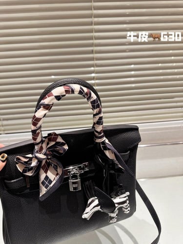 شنطة ارمز بيركن 30cm اكسسوار فضي