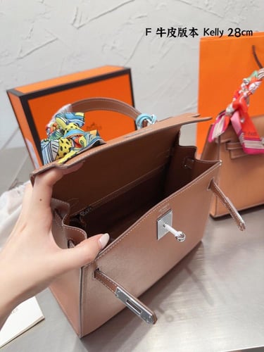 شنطة ارمز كيلي اكسسوار فضي ( باحجام متعدده )