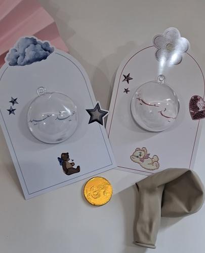 توزيعات كرت العيد مع بلورة