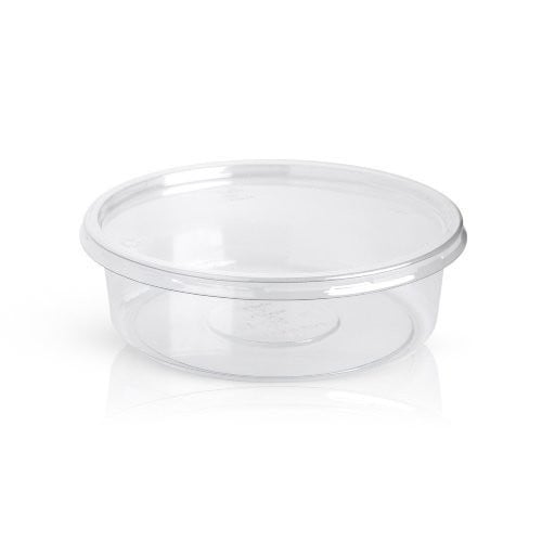 علبة تمر و حلى وسط شفاف مع غطاء-200 حبة. 2308002