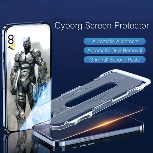 أفو سايبورغ ستيكر حماية ايفون 14برو ماكس (شفاف)