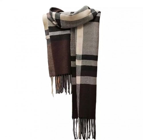 شال شتوي باللون البني