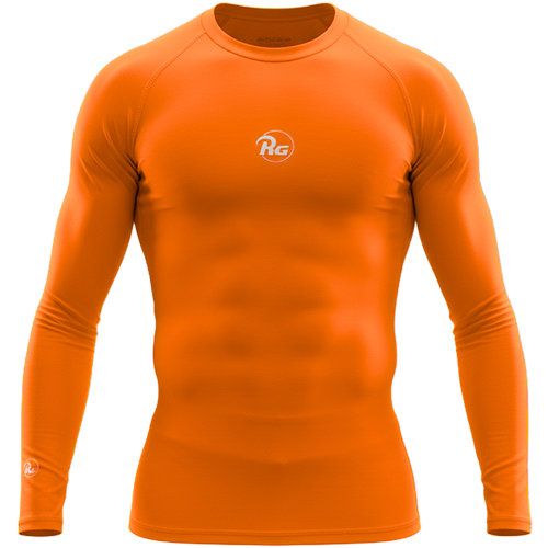 مشد تيشرت ار جي كم طويل برتقالي RG