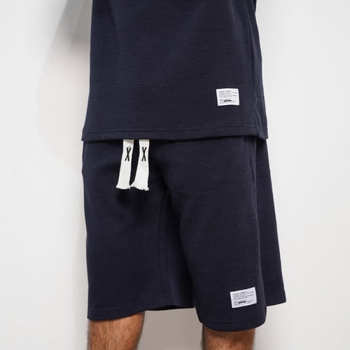 طقم قطن شورت كحلي