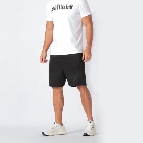 شورت بوليستر رصاصي غامق سكيلانو