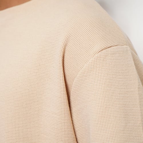 طقم قطن شورت بيج