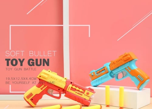 لعبة مسدس بطلقات اسفنجية