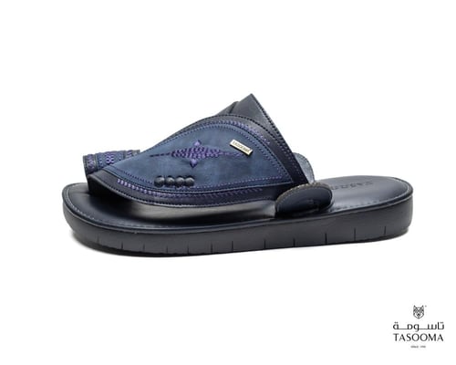 P3 حذاء شرقي مطرز من تاسومة 24012 / D.BLUE