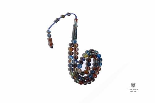 p3 سبحة تاسومة 72010 أزرق-بنى - 8